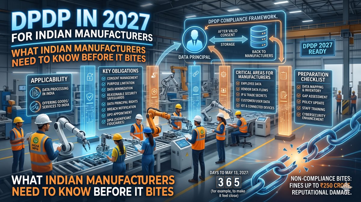 DPDP in 2027: what Indian manufacturers need to know before it bites
