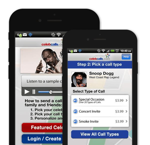 Entertainment App – Celeb Calls